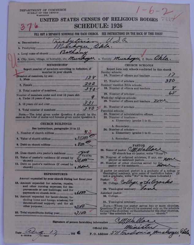 Scan of Presbyterian Church in the United States of America: 7417