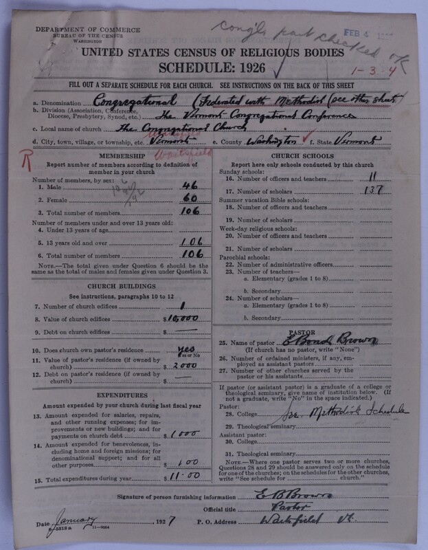 Scan of Federated Churches: 42