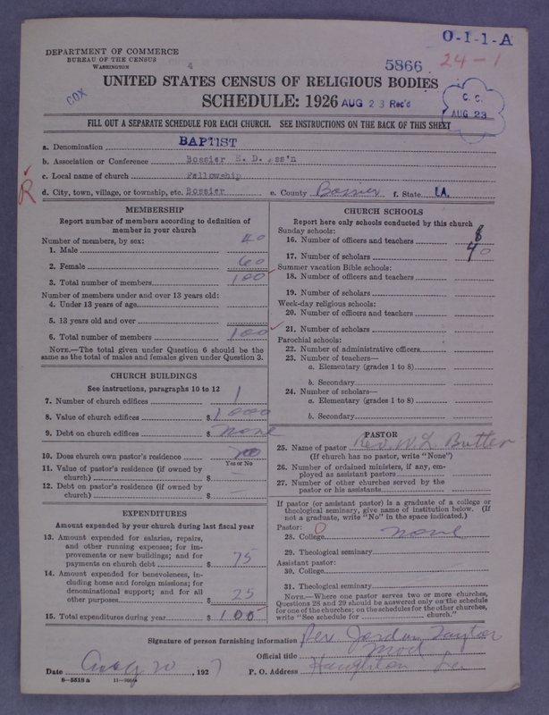 Scan of Negro Baptists: 5866