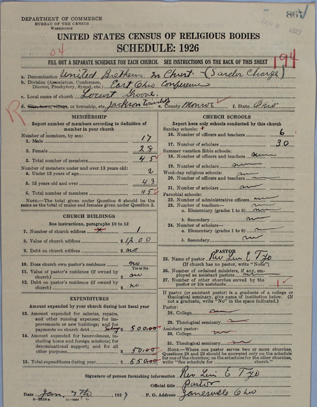 Scan of Church of the United Brethren in Christ: 867