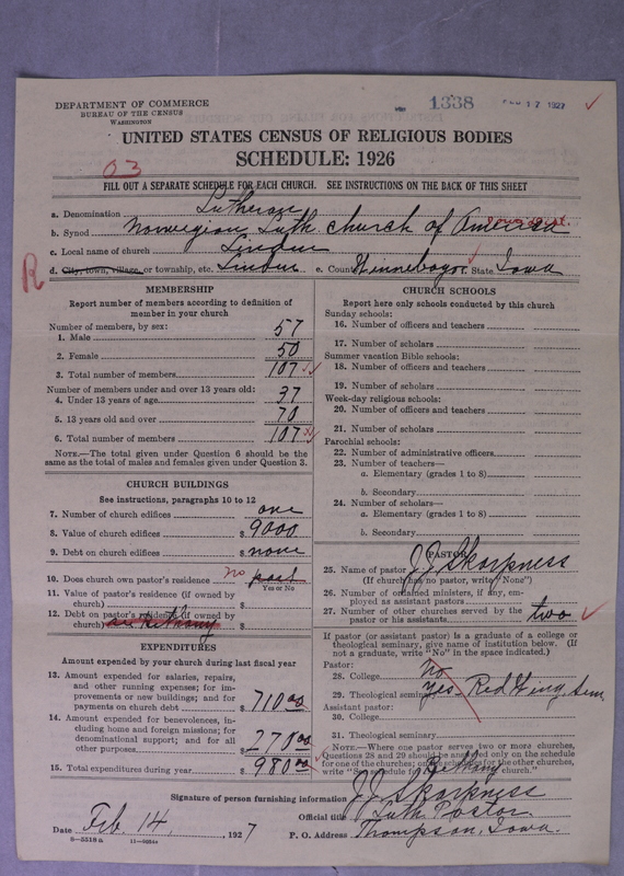 Scan of Norwegian Lutheran Church of America: 1338