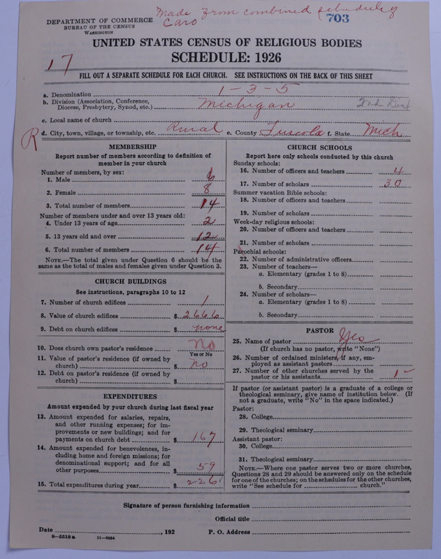 Scan of Methodist Protestant Church: 703
