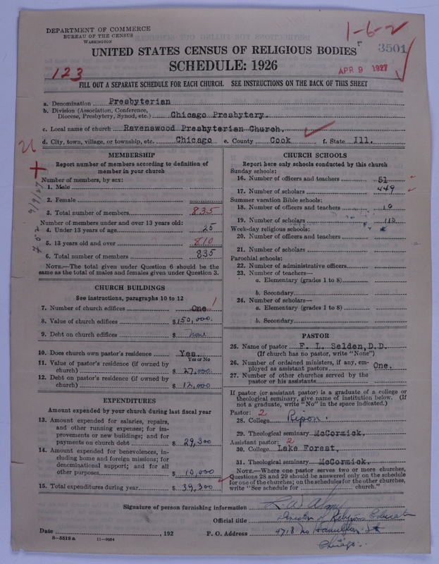 Scan of Presbyterian Church in the United States of America: 3501