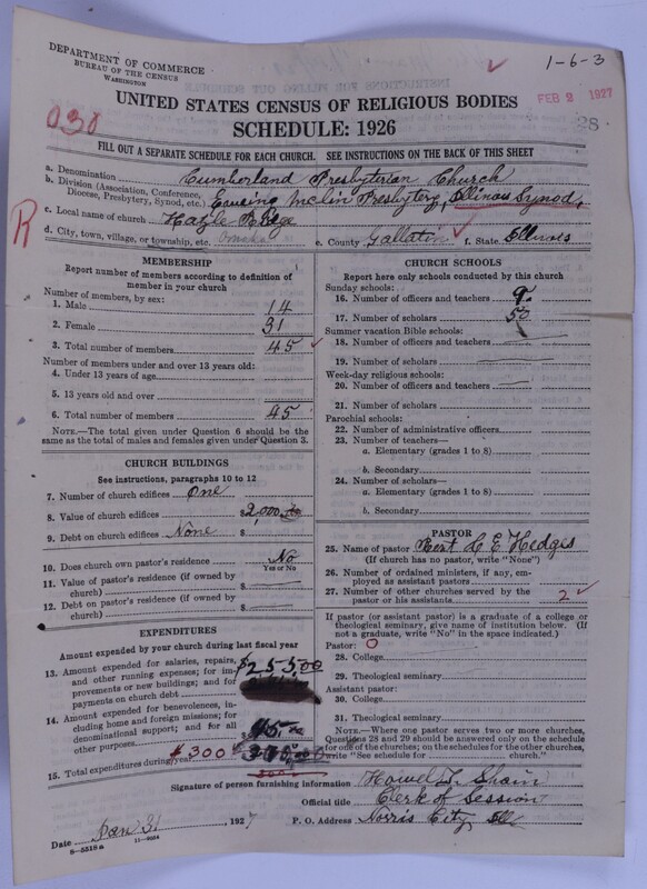 Scan of Cumberland Presbyterian Church: 28