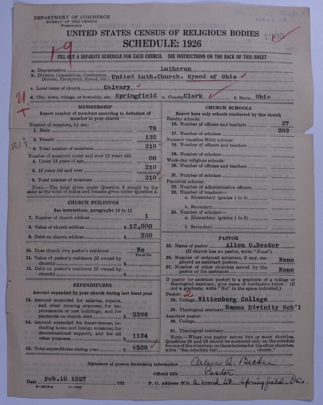 Scan of United Lutheran Church in America: 1905
