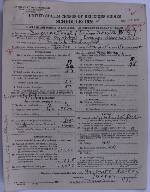 Scan of Federated Churches: 59