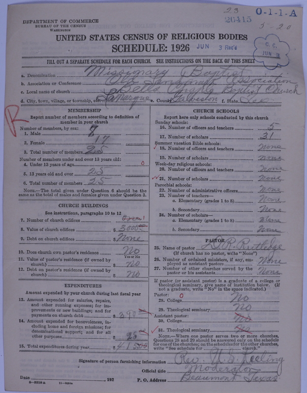 Scan of Negro Baptists: 20415