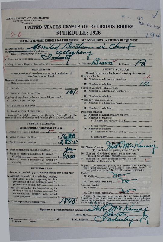 Scan of Church of the United Brethren in Christ: 64
