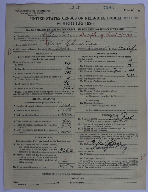 Scan of Disciples of Christ: 7283