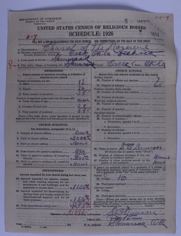 Scan of Church of the Nazarene: 951
