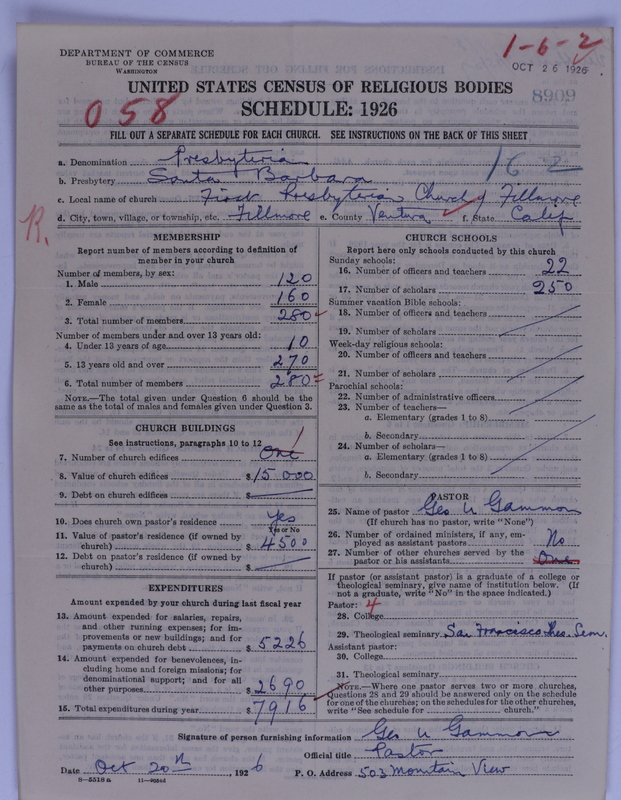 Scan of Presbyterian Church in the United States of America: 8909