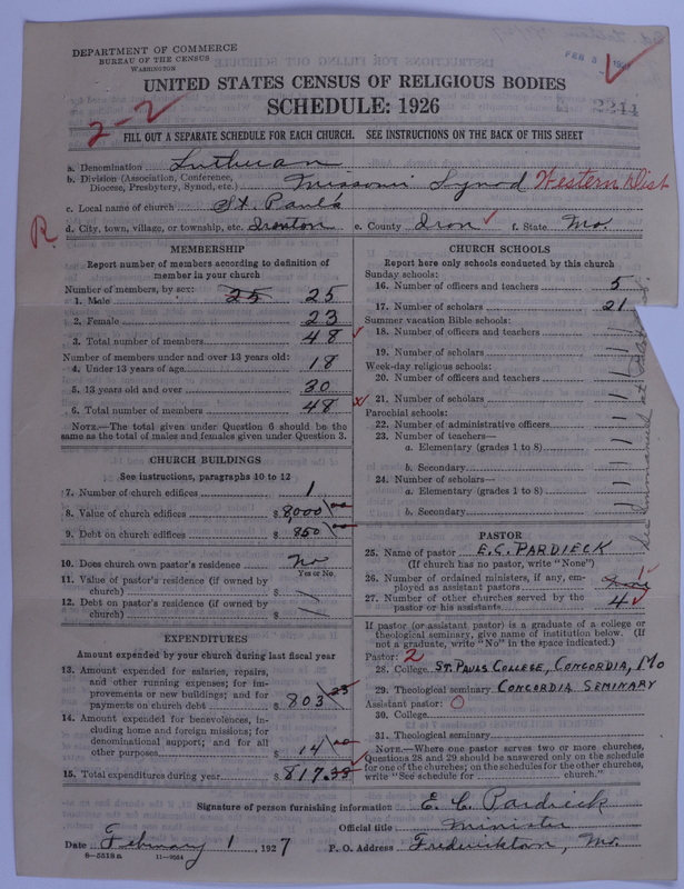 Scan of Evangelical Lutheran Synodical Conference of America: Evangelical Lutheran Synod of Missouri, Ohio, and Other States: 2244
