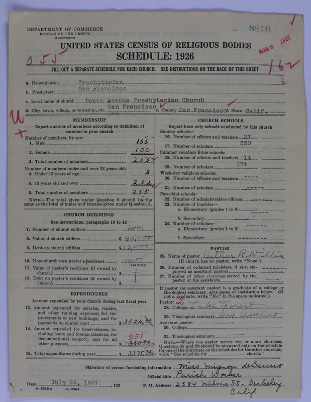 Scan of Presbyterian Church in the United States of America: 8810