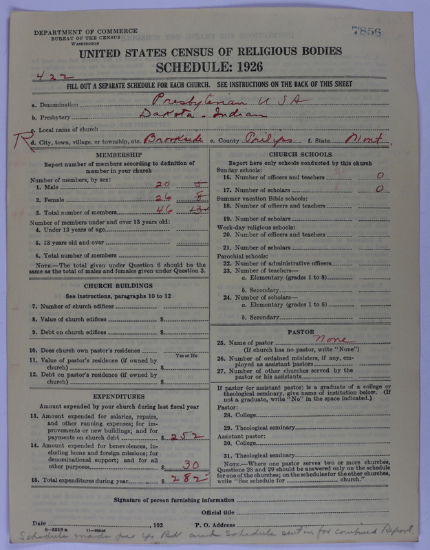 Scan of Presbyterian Church in the United States of America: 7856