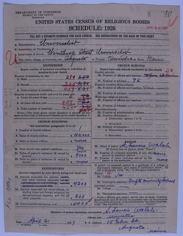 Scan of Universalist Church: 21