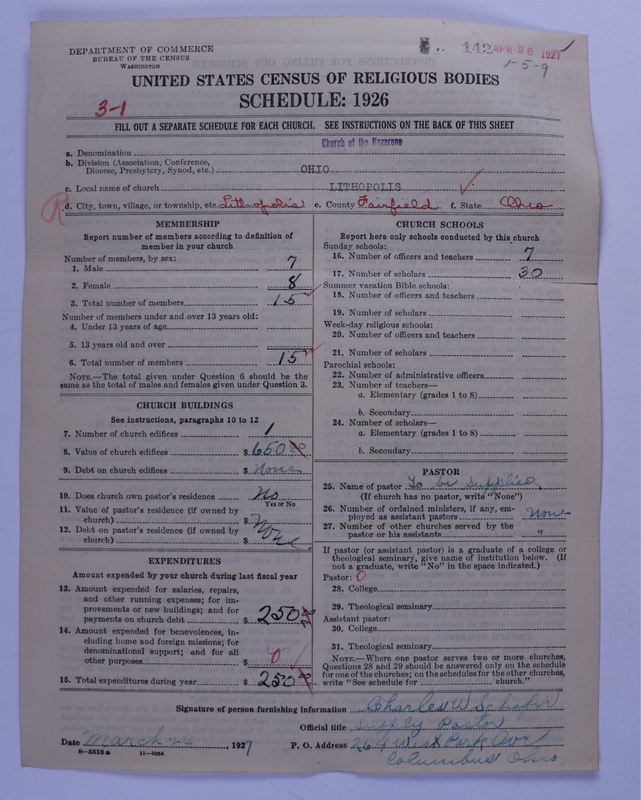 Scan of Church of the Nazarene: 142