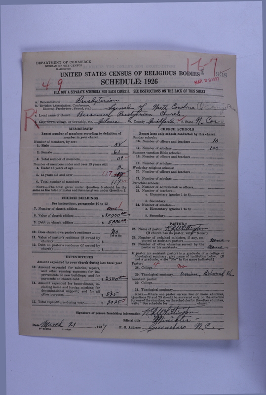 Scan of Presbyterian Church in the United States: 938