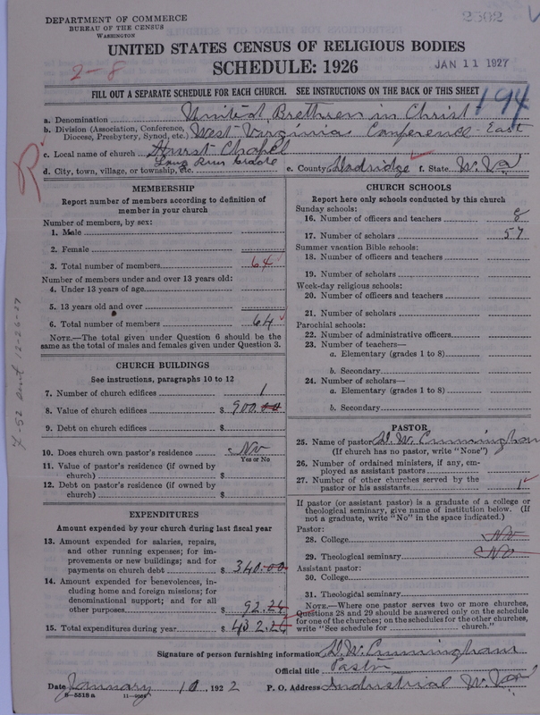 Scan of Church of the United Brethren in Christ: 2502