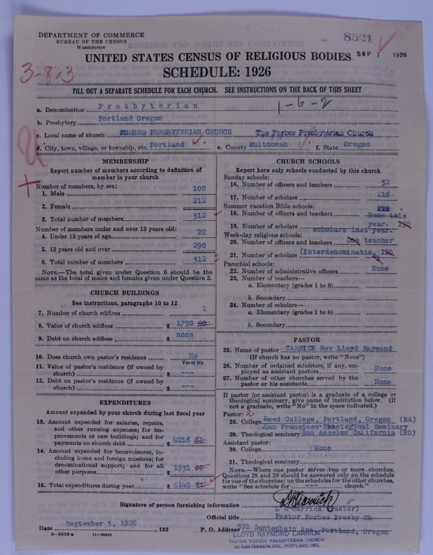 Scan of Presbyterian Church in the United States of America: 8521