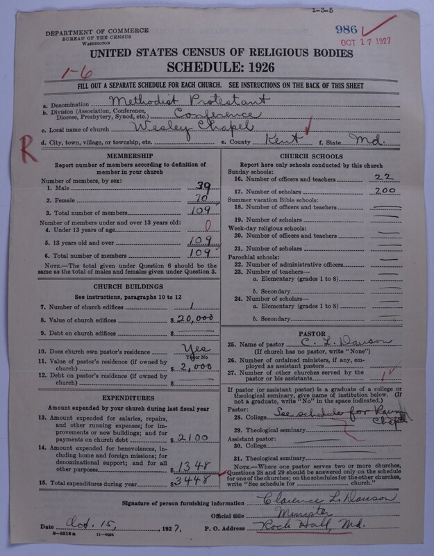 Scan of Methodist Protestant Church: 986