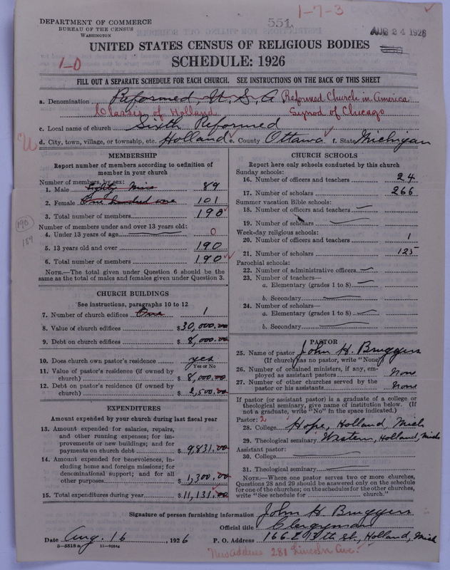 Scan of Reformed Church in America: 551