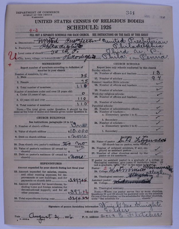 Scan of United Presbyterian Church of North America: 341