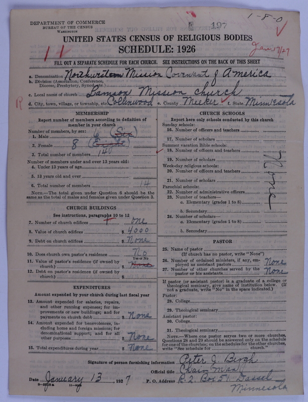 Scan of Swedish Evangelical Mission Covenant of America: 197