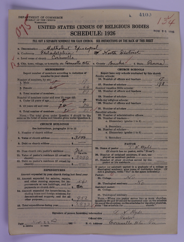 Scan of Methodist Episcopal Church: 4109