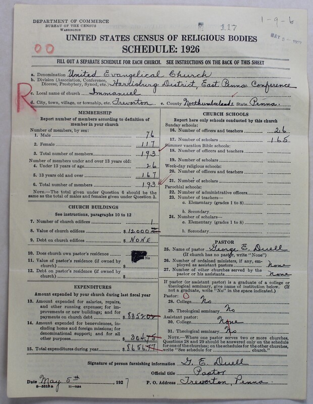 Scan of Evangelical Congregational Church: 117