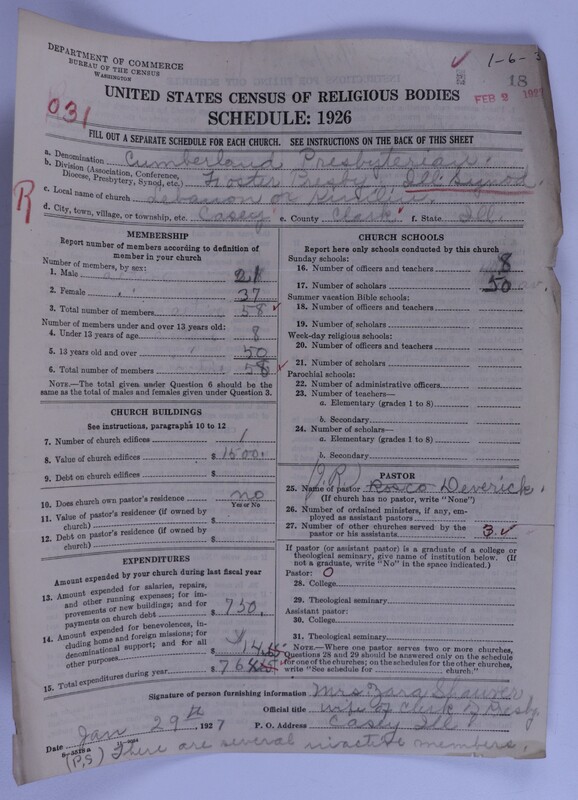 Scan of Cumberland Presbyterian Church: 18