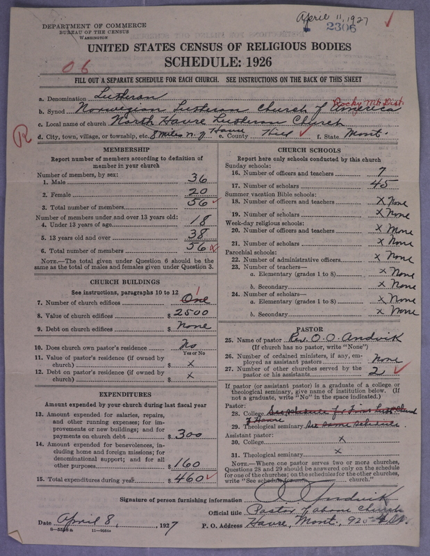 Scan of Norwegian Lutheran Church of America: 2306