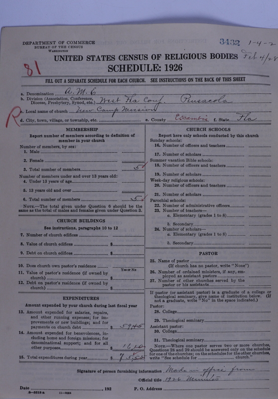 Scan of African Methodist Episcopal Church: 3432