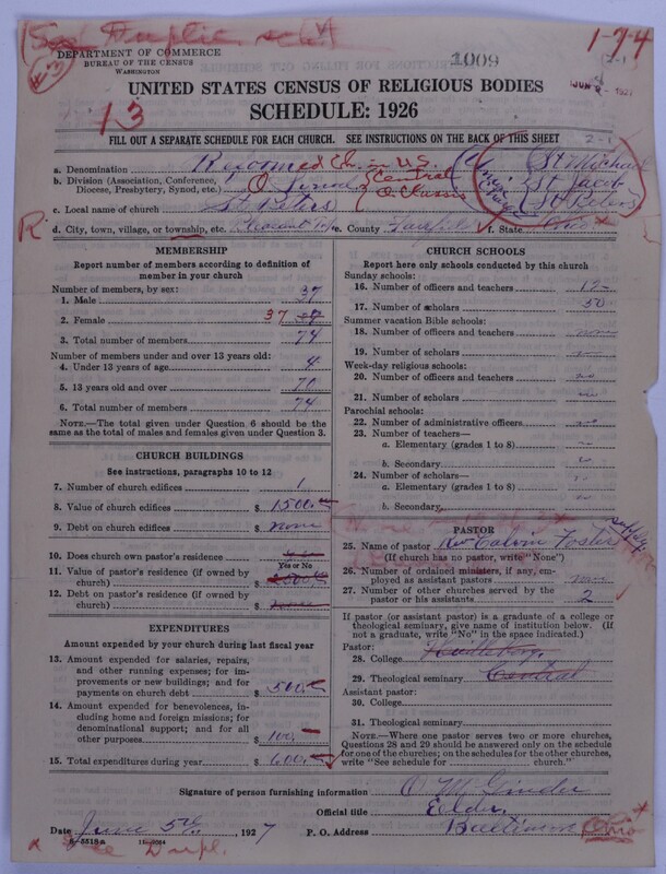 Scan of Reformed Church in the United States: 1009