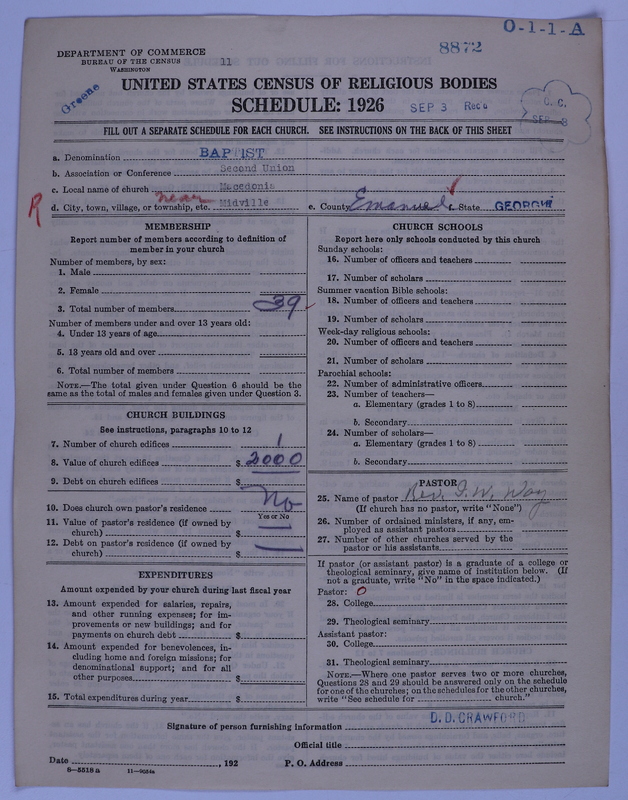 Scan of Negro Baptists: 8872