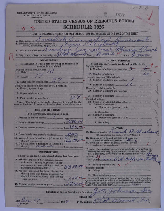 Scan of Swedish Evangelical Mission Covenant of America: 237