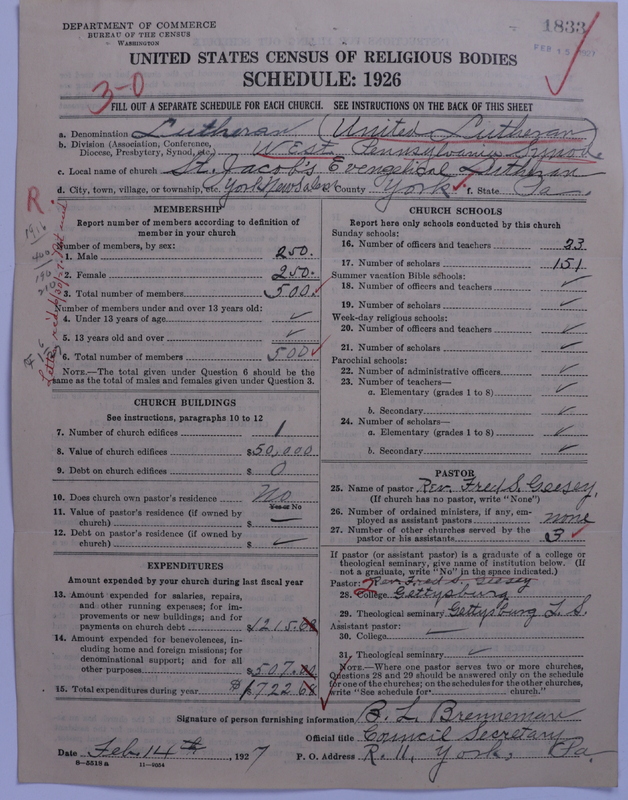 Scan of United Lutheran Church in America: 1833