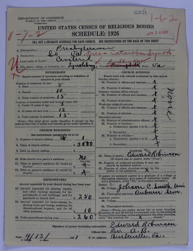 Scan of Presbyterian Church in the United States of America: 6331