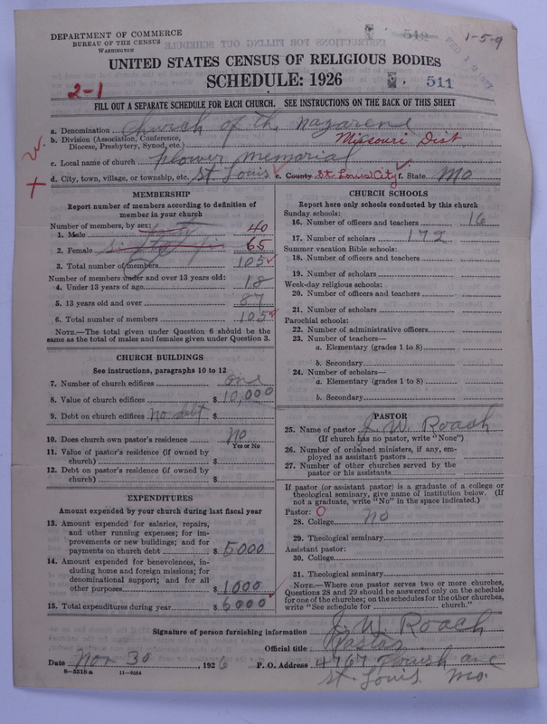 Scan of Church of the Nazarene: 511