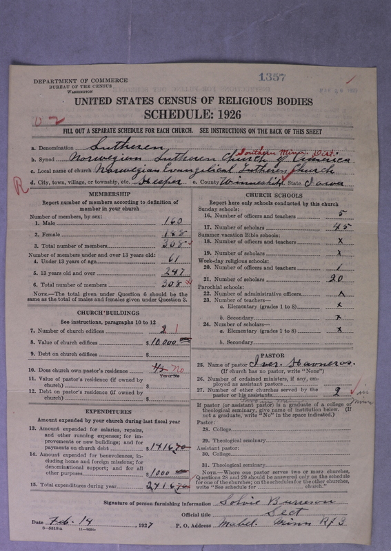 Scan of Norwegian Lutheran Church of America: 1357