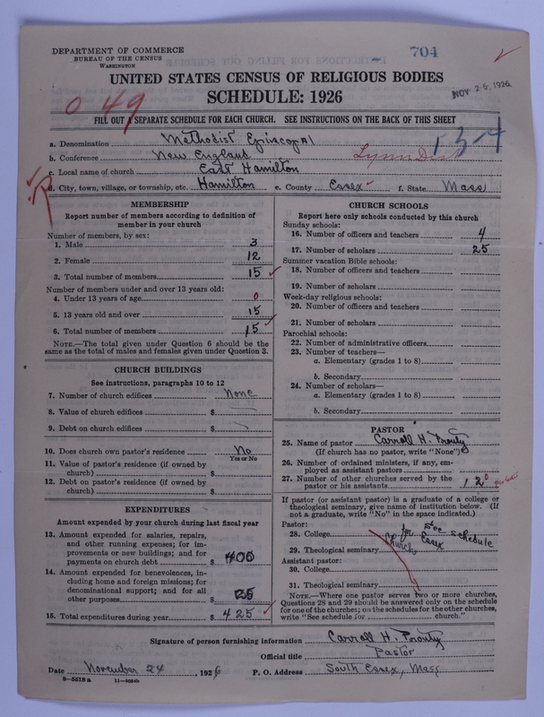 Scan of Methodist Episcopal Church: 704