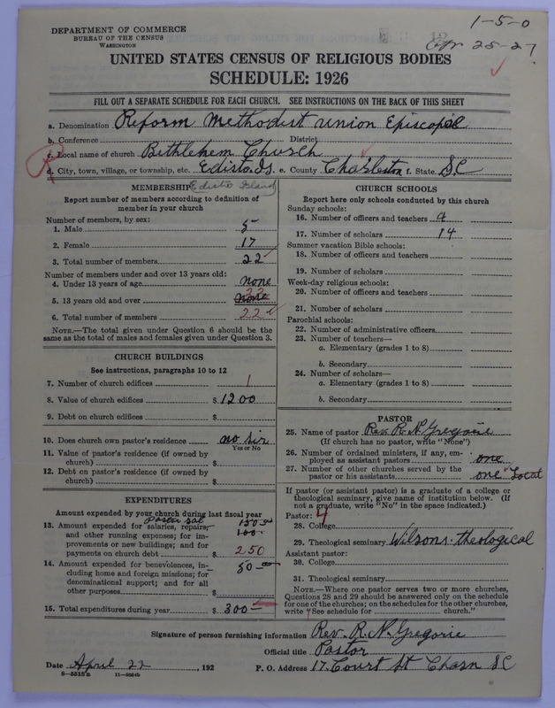Scan of Reformed Methodist Union Episcopal Church: 12