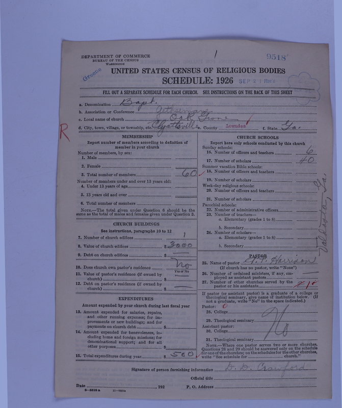 Scan of Negro Baptists: 9518