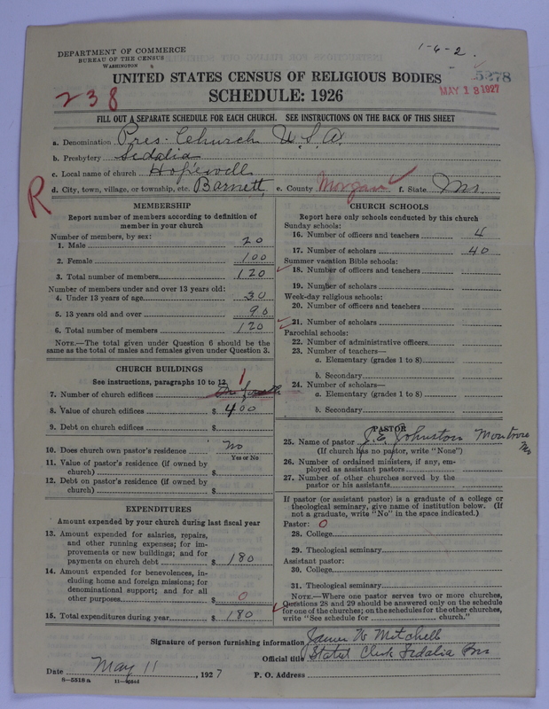 Scan of Presbyterian Church in the United States of America: 5278