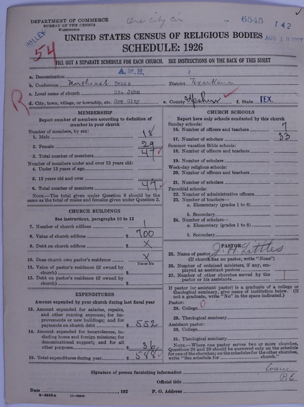 Scan of African Methodist Episcopal Church: 6545
