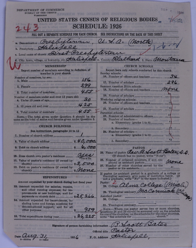 Scan of Presbyterian Church in the United States of America: 7822