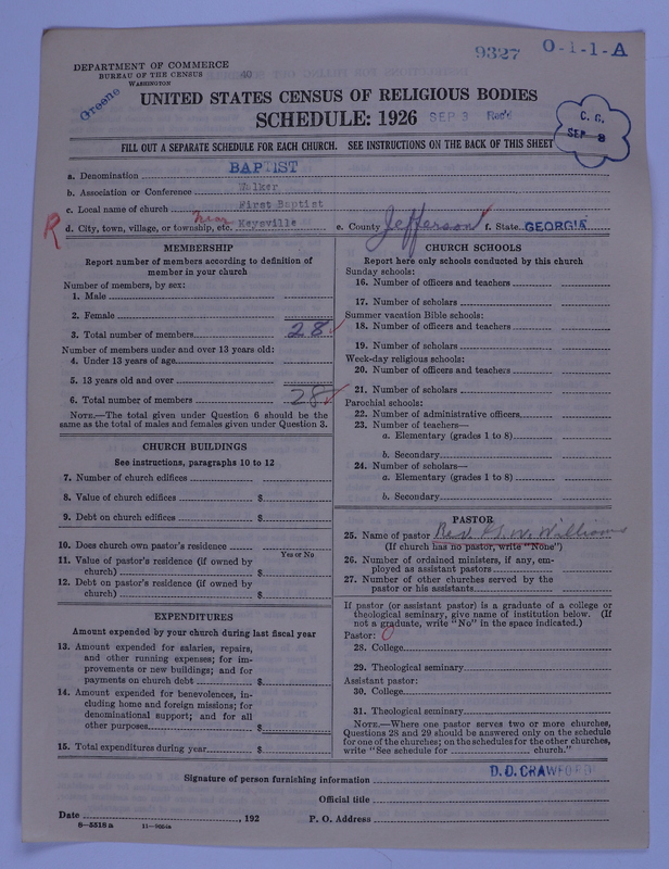 Scan of Negro Baptists: 9327