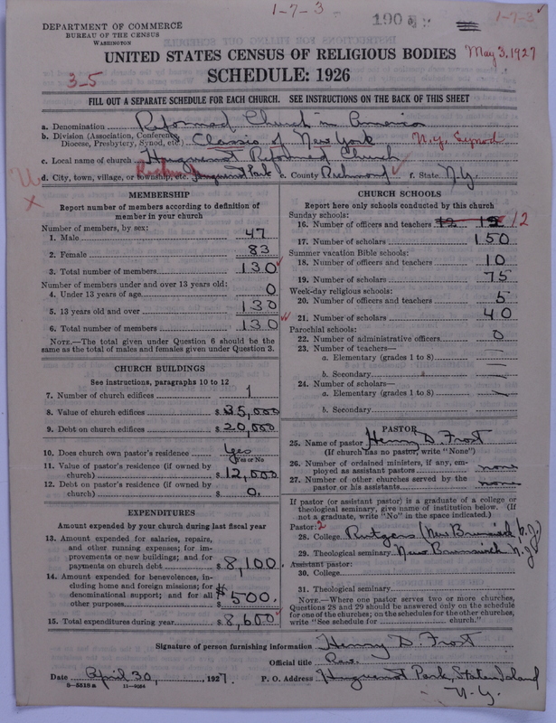 Scan of Reformed Church in America: 190