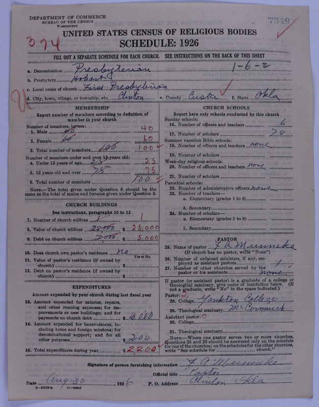 Scan of Presbyterian Church in the United States of America: 7349