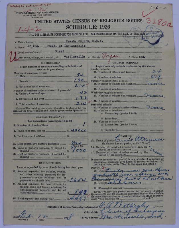 Scan of Presbyterian Church in the United States of America: 3280 A