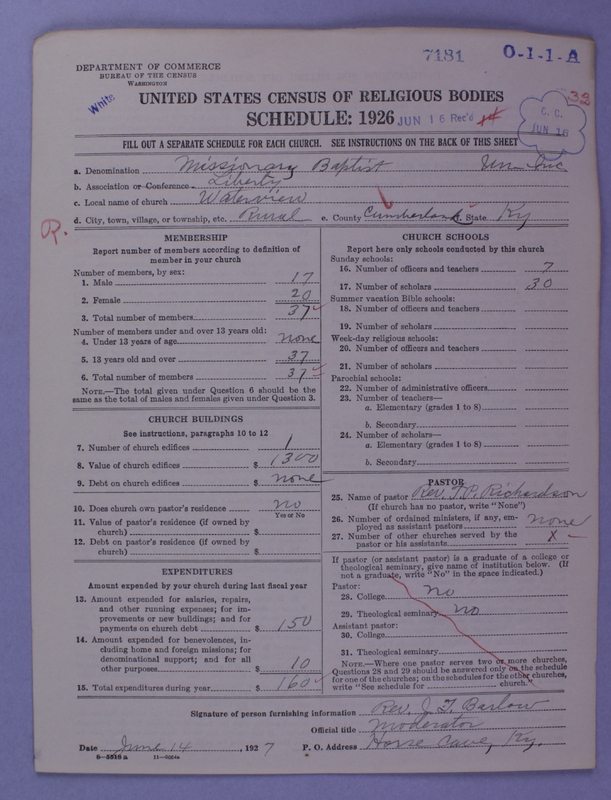 Scan of Negro Baptists: 7181